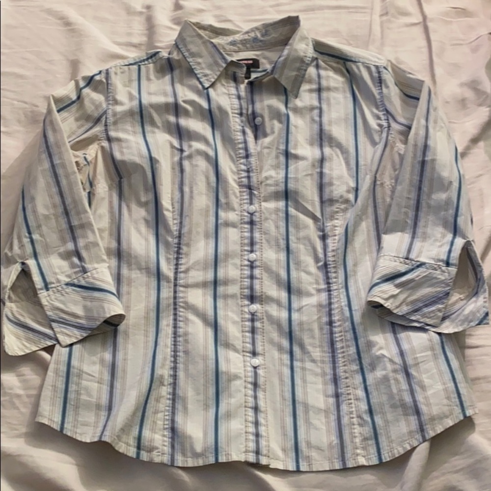 Express Stretch button down dress shirt blouse